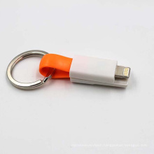 Keychain magnetic usb cable charger 3 in 1 lightning portable usb cable fast charging retractable usb cable